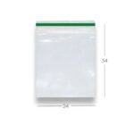 SACO ZIP N.10 24X34 COM 50 UNIDADES