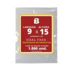 SACO PLASTICO PP 09X15X0,06 COM 1000 UNIDADES - PLASNEBO