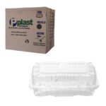 POTE RETANGULAR LEVA DOCE COM TAMPA ARTICULADA P10 CX COM 100 UND - PPLAST