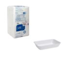 BANDEJA ISOPOR D54 BRANCA COM 200 UNIDADES - DARNEL