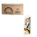 ESPETO DE BAMBU 25 CM CAIXA COM 100 PACOTES - ARCO IRIS