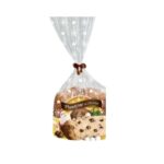 SACO PLÁSTICO PP PARA PANETONE CHOCOLATE 500G 25X35 100 UNIDADES