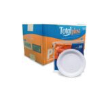 PRATO DESCARTAVEL RASO 21 CM COM 500 UND - TOTALPLAST