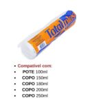 TAMPA DESCARTAVEL DE 100 ML COM 100 UND - TOTALPLAST