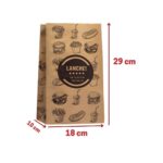 SACO DE PAPEL KRAFT DELIVERY IMPRESSO P 5KG 29X18X10 CM COM 100 UNID - CHIARA