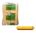 BANDEJA ISOPOR AMARELA 21X14X1,7 RASA C/400 UND - BOM APETITE BR-02