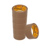 FITA ADESIVA 45MM X 45M MARROM COM 5 UNIDADES