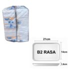 BANDEJA ISOPOR B2 BRANCA COM 400 UNIDADES - TOTALPLAST