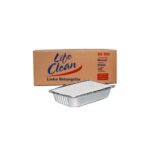 BANDEJA ALUMINIO 500ML COM 100 UNIDADES - LIFE CLEAN