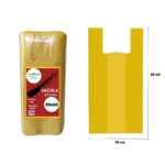 SACOLA RECICLADA AMARELA REFORÇADA 50X60 COM 5KG