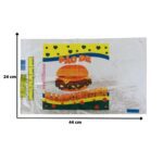 SACO PLASTICO PP 44X24 HAMBURGUER COM 100 UNIDADES