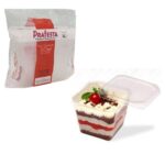 POTE 250ML QUADRADO COM TAMPA  KIT COM 20 UNIDADES - PRAFESTA