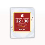 SACO A VACUO 22X30 COM 500 UNIDADES - JUNDVAC