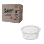 POTE REDONDO 350ML COM TAMPA ARTICULADA P-750 CX COM 200 UND - PPLAST