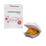 HAMBURGUEIRA ISOPOR 13X13 COM 100 UNIDADES - CRISTALCOPO HC01