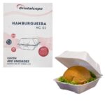 HAMBURGUEIRA ISOPOR 13X13 COM 400 UNIDADES - CRISTALCOPO HC01