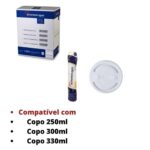 TAMPA DE 300ML SEM FURO COM 2000 UNIDADES - CRISTALCOPO