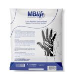 LUVA PLASTICA PANIFICAÇÃO PCT COM 100 UNIDADES - MBLIFE