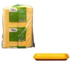 BANDEJA BF2 ISOPOR AMARELA FUNDA 21X14X2,8  C/ 400- BOM APETITE