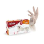 LUVA VINIFLEX M TRANSPARENTE CX COM 100 UNIDADES