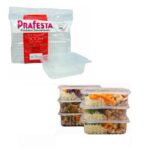 POTE 500ML PP FRIZZER/MICROONDAS COM TAMPA KIT COM 24 UND - PRAFESTA