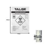 SACO DE LIXO 100 LTS INFECTANTE HOSPITALAR 75X105 COM 100 UNID