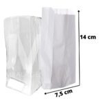 SACO MONOLUCIDO PARA PIPOCA P-3 - COM 500 UNIDADES