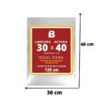 SACO PLASTICO 30X40X0,06 - 1KG - POLIMPRESS