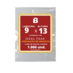 SACO PLASTICO PP 9X13X0,06 COM 1000 UNIDADES - PLASNEBO