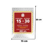 SACO PLASTICO COM FURO 15X30X0,04  1KG - POLIMPRESS