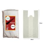 SACOLA 40X50 LEITOSA BRANCA COM 5KG - ECOPLAST