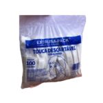 TOUCA DESCARTÁVEL COM 100 UNIDADES - EXTRUSA