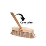 VASSOURA LAVA ONIBUS FIBRA COCO SISAL COM CABO 1,80CM- RODOS 2000