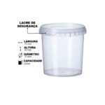 POTE 220ML REDONDO COM LACRE COM 10 UNIDADES - GALVANOTEK