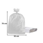 SACO DE LIXO 60 LTS BRANCO 53X70 COM 100 UNID