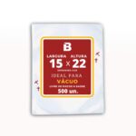 SACO A VACUO 15X25X12 COM 500 UND - DISTRIVAC