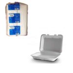 LANCHEIRA ISOPOR 25,5X23,5X9 CM COM 100 UND - BOM APETITE - BH102