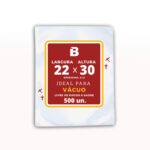 SACO A VACUO 22X30X12 COM 500 UND - DISTRIVAC