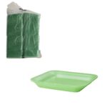 BANDEJA ISOPOR B3 VERDE 23,5X18X3,3MM COM 400 UNIDADES