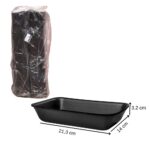 BANDEJA ISOPOR PRETA PREMIUM CF-054 213X140X32MM FRD COM 400 UND - COPOBRAS