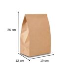 SACO DE PAPEL KRAFT DELIVERY LISO M 10KG 19X12X26 CM COM 50 UNID - PLUMA