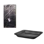 BANDEJA ISOPOR PRETA PREMIUM CF-054 213X140X32MM C/ 100 UND - COPOBRAS