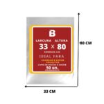 SACO PLASTICO 33X80X0,015 1KG - POLIMPRESS