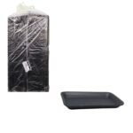 BANDEJA ISOPOR CF-002 PRETA 21X14X28M COM 100 UNIDADES - COPOBRAS