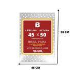 SACO PLASTICO 45X50X0,04 COM FUROS C/ 95 SACOS 1 KG - EMPLAV