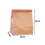 SACO PAPEL KRAFT LISO DELIVERY EG 25KG 101X50X70 C/50 UNID CHIARA