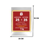 SACO PLASTICO 25X35X0,06 - 1KG - POLIMPRESS