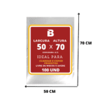 SACO PLASTICO 50X70X0,12 C/100 - EMPLAV